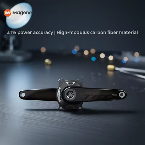 Magene TEO P515 Carbon Fiber Crankset Spider Power Meter, ±1% High Accuracy Lightweight Road Bike Po