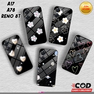 ( JJ 14 ) Softcase Glossy FLOWER MOTIF For HP OPPO Reno 8T 4G 5G A17 A17k a78 4G A78 5G A58 5G 8Z 8 