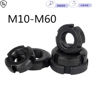 Round Nut Slotted Nut M10-M60 Locking Nut GB812 Locking Nut Four Slot Nut M10M12-M60