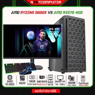 ครบชุดเล่นเกมส์ RYZEN5 5600X I MONITOR 24"100hz I RX570 I SSD 500G