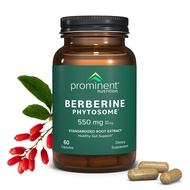 Prominent Nutrition Berberine Phytosome Supplement - Healthy Gut Support - 550 mg, 60 Count