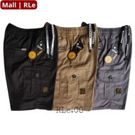 Elastic waist short cargo shorts size 27-38