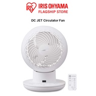 IRIS Ohyama - Compact, Powerful, Horizontal &amp; Vertical Swing 6" DC JET Circulator Fan, PCF-SDS15T, White