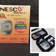 Nesco Multicheck 3 in 1 alat tes gula darah, asam urat, kolesterol