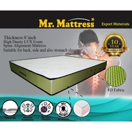 High Density LUX Foam Spine Alignment Leaves Tight Mattress 8inch Single/ Super Single/ Queen/ King