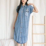 KEMEJA Denim Shirt Dress I Women's Denim Dress I Women's Shirt Dres I Long Shirt Dress I Women's Den