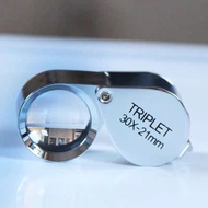 สินค้าพร้อมส่ง🇹🇭กล้องส่องพระ แว่นส่องพระ TRIPLET 30X21mm แว่นขยาย อเนกประสงค์ พับได้ กล้องส่องเพชร เลนส์ขยาย