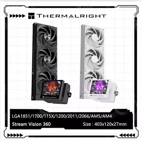 Thermalright SV 360 Integrated water cooling radiator/Magnetic/3.5-inch/680x480 resolution LCD scree