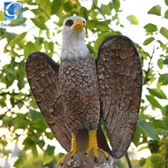 Gazechimp Garden Eagle Statue, Bald Eagle Large Outdoor Statues Yard Pest Repellent ,
