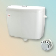 FLUSH TOILET TECHPLAS Elegen PCP-1102 Cistern Push Button Single Flush Plastic Flush Water Pump Pam 