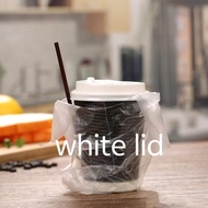 500PCS Rippled coffee cup with lid disposable paper cup with cover8/12/16oz anti-scald cup with lid