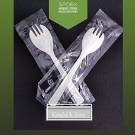 STERILE SPOON FORK SPOON FORK SPOON THICK PLASTIC FORK SPOON CONTENTS 100 PCS