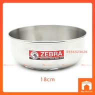 Tô Inox 304 Chén Inox 304 1 Lớp ZEBRA 12cm và 14cm Cao Cấp - Hàng Nhâp Khẩu Thái Lan