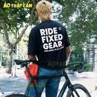 Fixie Cycling T-Shirt, Fixed Gear Short Sleeve Cotton Ride Fixed Gear - By Mixed Shirt