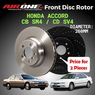 AIRONE Honda Accord CB2 CB3 CB4 (SM4) CD3 CD4 CD5 (SV4) Front OE Sport Brake Disc Rotor Racing (260m