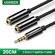 3.5mm Audio Y Splitter 1 Male 2 Female Adapter