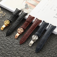 Suitable for Baida Purlet Parrot Spiral Genuine Leather Strap 5711G 5726A 5712G 5724 Notch Cowhide S