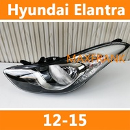 FOR Hyundai Elantra (12-15) Standard Front Bumper Headlamp Head Lamp Light Replacement headlight  HE