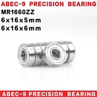 10-50PCS Germany ABEC-9 Bearing R-1660 R1660ZZ MR1660 6x16x5 6x16x6 mm MR1660ZZ Z ZZ RS - 2Z  Miniat
