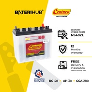 [Installation Provided] Bateri Kereta NS40ZL Century Hybrid WET | Car Battery Myvi Bezza BateriHub