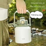 TBNGOOD DWARF 1800ML thermos bottle, 304 stainless steel thermos water bottle, pouring spout and han