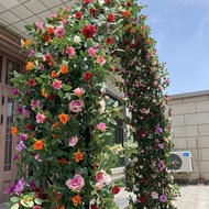 Artificial flower vines and antique rose vines decorate homes, weddings, events, balcony decor