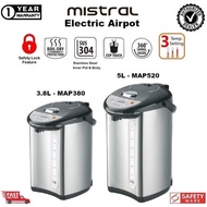 Mistral (MAP380)/(MAP520) 3.8L/5L Electric Thermal Airpot