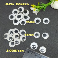 MATA Doll Eyes - 12 Pcs 7 mm Doll Eyes - 9 mm, 11 mm Doll Eyes - Toy Eyes Can Shake