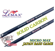 LEMAX MICRO MAX JAPAN BASS GAME BAITCASTING SOLID CARBON FISHING ROD