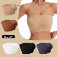 Women's Bandeau Bra Bustier Strapless Top Sports Underwear Woman Bra