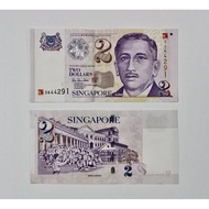 Singapore (Millennium Commemorative) 2 Dollars Paper 2000 Years UNC Random Number