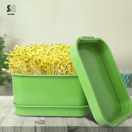 [LzdyyhacMY] Bean Sprouts Sprouting Tray Set Three Layers Fresh Sprout Planting Container Versatile 