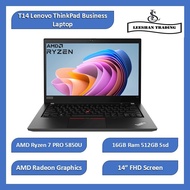 T14 Lenovo ThinkPad Business Laptop | 14” FHD IPS | AMD Ryzen 7 PRO 5850U 16GB Ram 256gb/512GB/1TB  