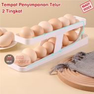 (SSS) - Automatic Refrigerator Egg Storage // 2-tier Egg Box Rack Egg Storage