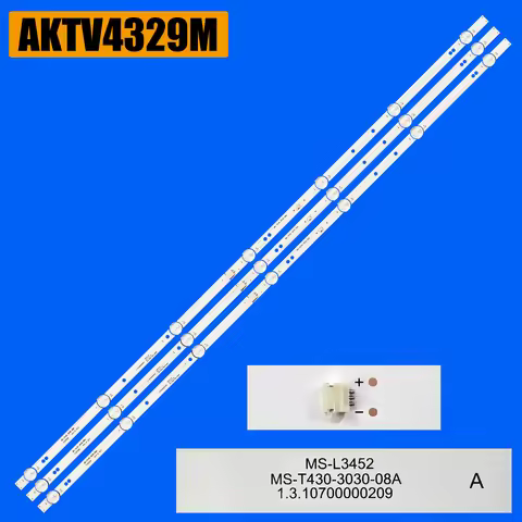 1/5/10 Kits LED backlight for Akai AKTV4329M MS-T430 MS-T430-3030-08A MS-L3452 V2 MC-32A06X 32A/321 