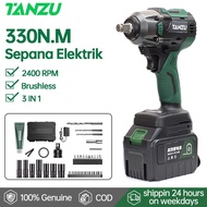 TANZU 21V 330N.M 3in1 Brushless Impact Wrench Screwdriver Drill Cordless Impact Electric Impact Gun