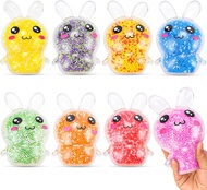 Easter Basket Stuffers 8 Pcs Bunny Squishies Squishy Toys Bunny Stress Balls for Kids and Adults Sen