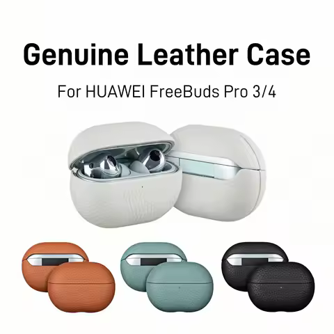 For HUAWEI FreeBuds Pro 4 Leather Case Business Earphone Cases For FreeBuds Pro 3 Generation Cover H