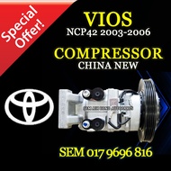 TOYOTA VIOS NCP42 2003-2006 YEAR CHINA NEW COMPRESSOR/ KOMPRESOR (CAR AIRCOND SYSTEM)