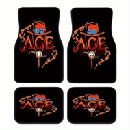 A Set of 4 Items, Using Traditional Japanese Animation Design, This Rubber Car Foot Pad Provides Com