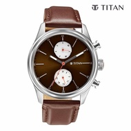Titan Quartz Analog Leather Strap Watch for Men