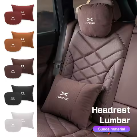 Car Neck Pillow Headrest Lumbar Support For Xpeng G6 P7 P7i X9 G3 G3i G9 P5 X2 N5 F30 Breathable Sue