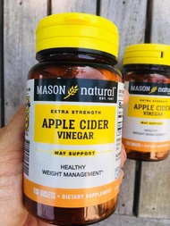Extra Strength Apple Cider Vinegar 500mg 100 Tablets (Mason Natural)