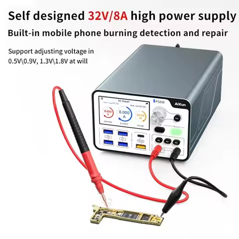 AIXUN P3208 Smart DC Power Supply 320W 32V/8A for iPhone 7-16 Pro Max Fast Charging One-button Power