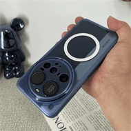 Ốp nam châm cho Xiaomi 15 Ultra 14 13 mềm Silicone trong suốt Vỏ bảo vệ máy ảnh Magsafe cho Xiaomi M