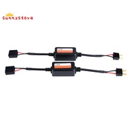 2 Pack H7 Automotive Load Resistor Error Eliminator LED Decoder Black Plastic