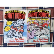Ricky Ricotta's Giant Robot Books - Dav Pilkey (Preloved Paperback)