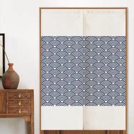 Japanese Room 150cm curtain with rod WC toilet Height 200 living room bedroom long divide door curtain Restaurant bathroom kitchen Hanging short partition door curtain include pole