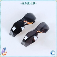 AMBER Safety Goggles, Dustproof Grey Black Welding Welder Goggles, Scratch Goggles Windproof Eyewear