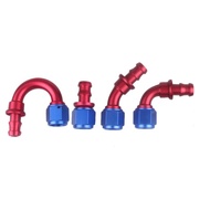 AN4 AN6 AN8 AN10 Push-On Hose End fittings Push Lock Aluminum